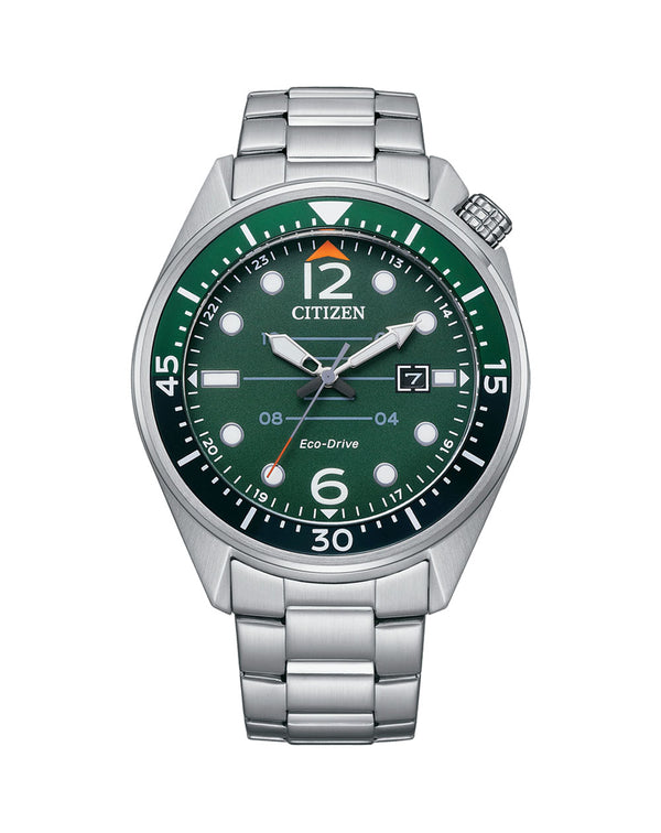 Green hot sale citizen watch