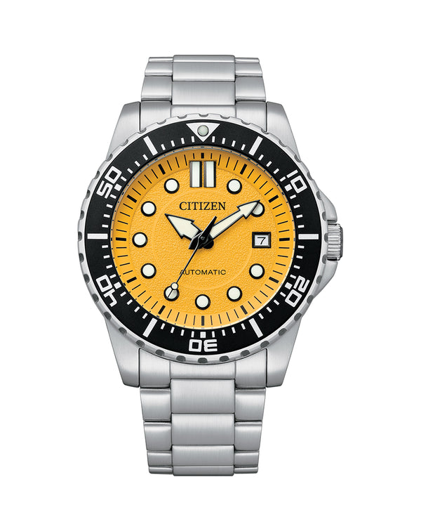 NJ0170 83Z Canary Yellow Dial Watch Citizen Watches